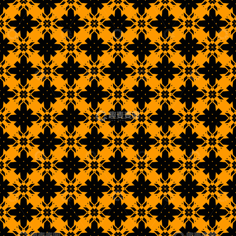 源文件下载【趣麦麦图】复古几何花纹无缝图案47