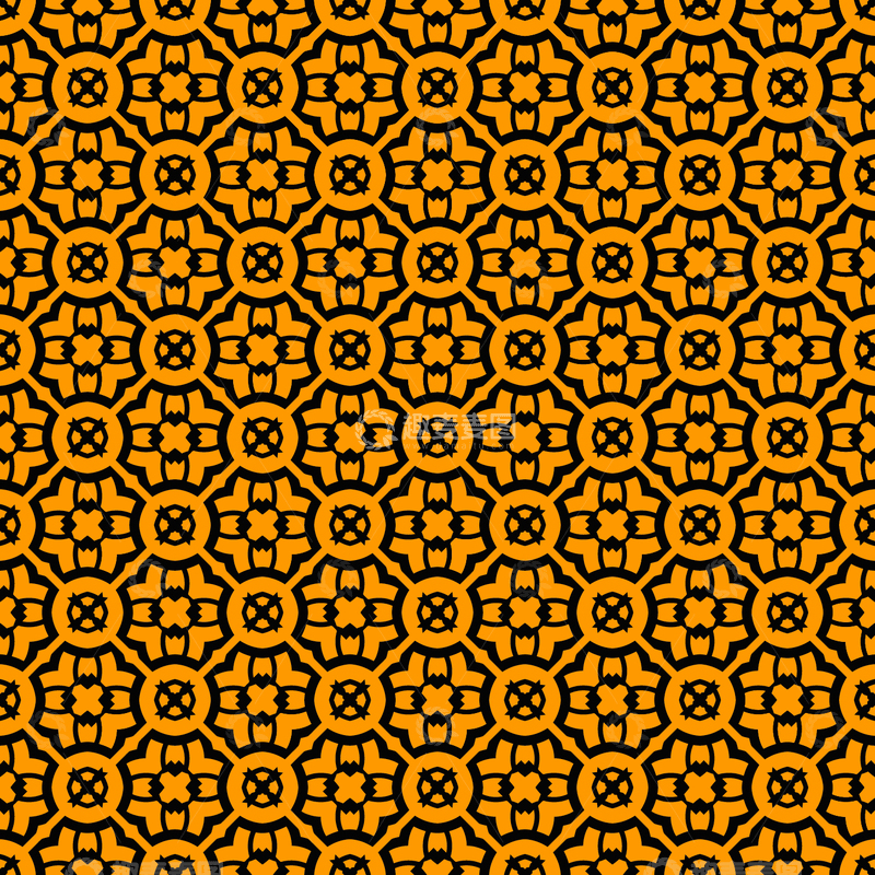 源文件下载【趣麦麦图】复古几何花纹无缝图案50