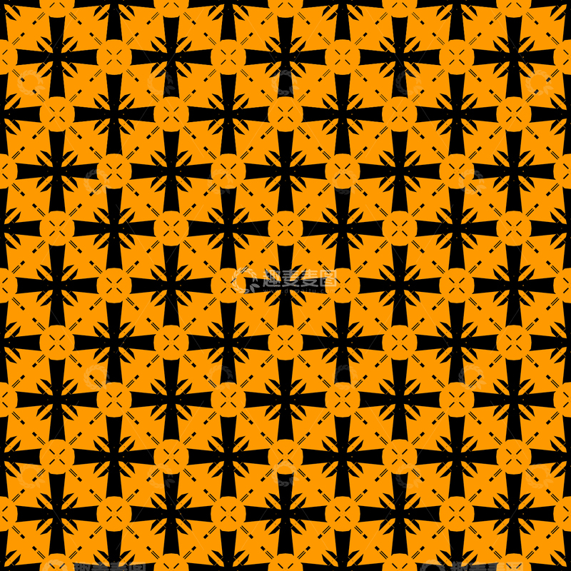 源文件下载【趣麦麦图】复古几何花纹无缝图案23
