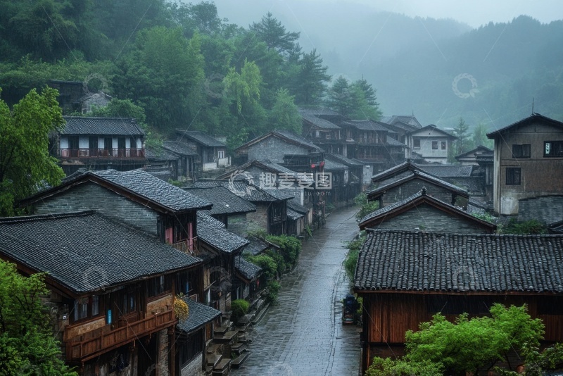 高清大图下载【趣麦麦图】乡村小镇古建筑摄影
