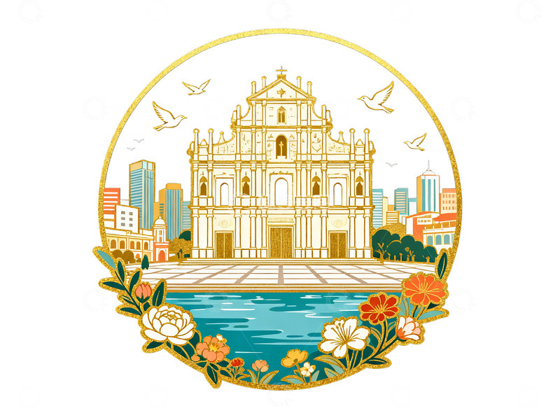 高清大图下载【趣麦麦图】城市建筑插画26