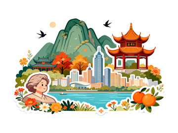 城市建筑插画13