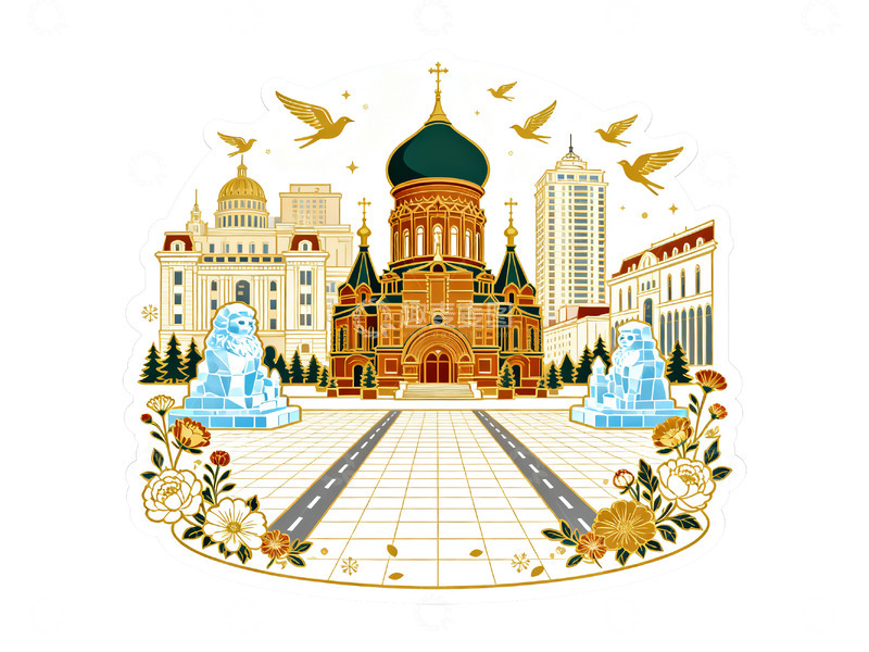 高清大图下载【趣麦麦图】城市建筑插画30