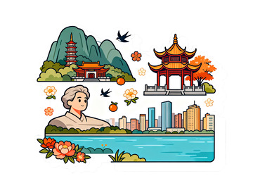 城市建筑插画15