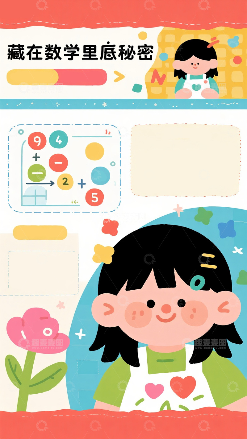 高清大图下载【趣麦麦图】探寻数学世界的奥秘