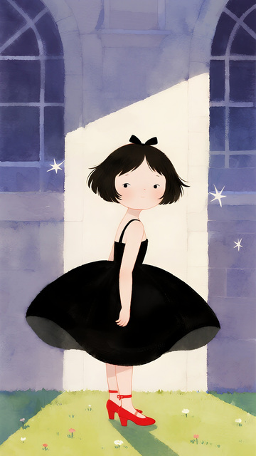 月牙上的可爱天使玩偶