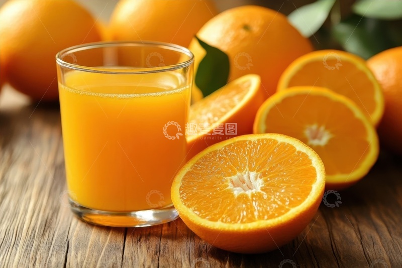 高清大图下载【趣麦麦图】一杯鲜榨橙汁果汁