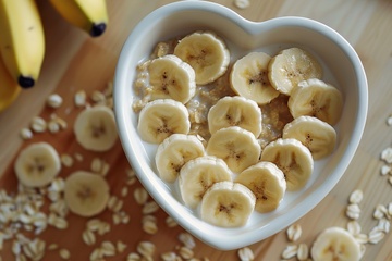 一碗香蕉片水果美食