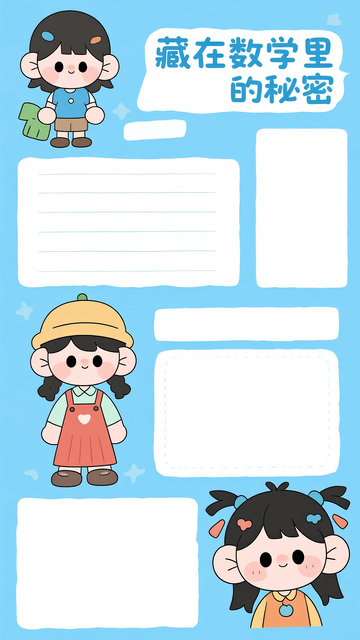 数学秘密主题的儿童手抄报
