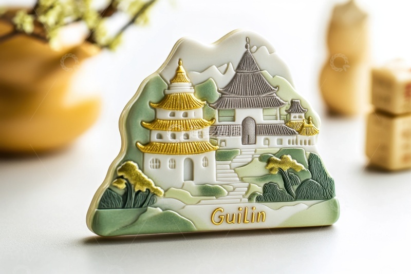 塔楼建筑冰箱贴