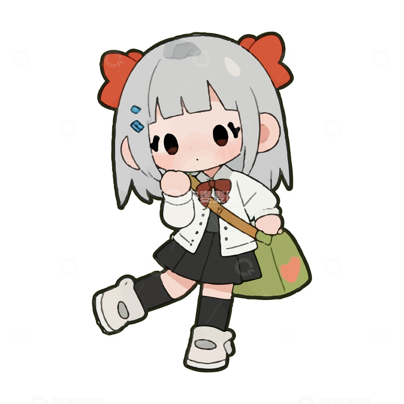 源文件下载【趣麦麦图】二次元可爱的女孩子