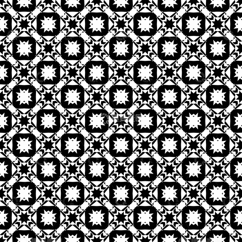 源文件下载【趣麦麦图】几何无缝花型图案8