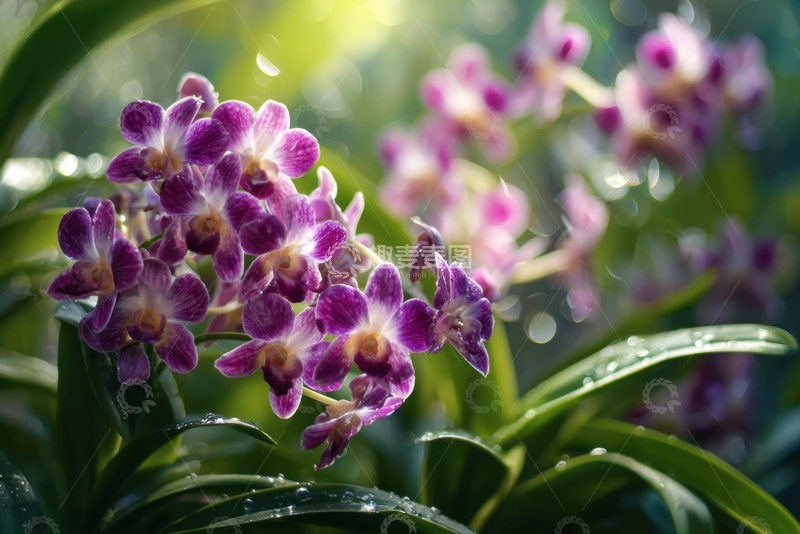 高清大图下载【趣麦麦图】紫色的兰花花卉