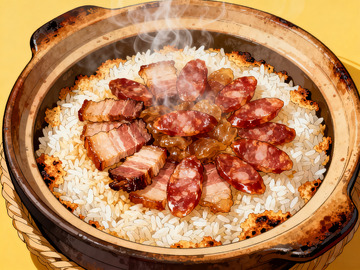 广式烧腊煲仔饭插画1