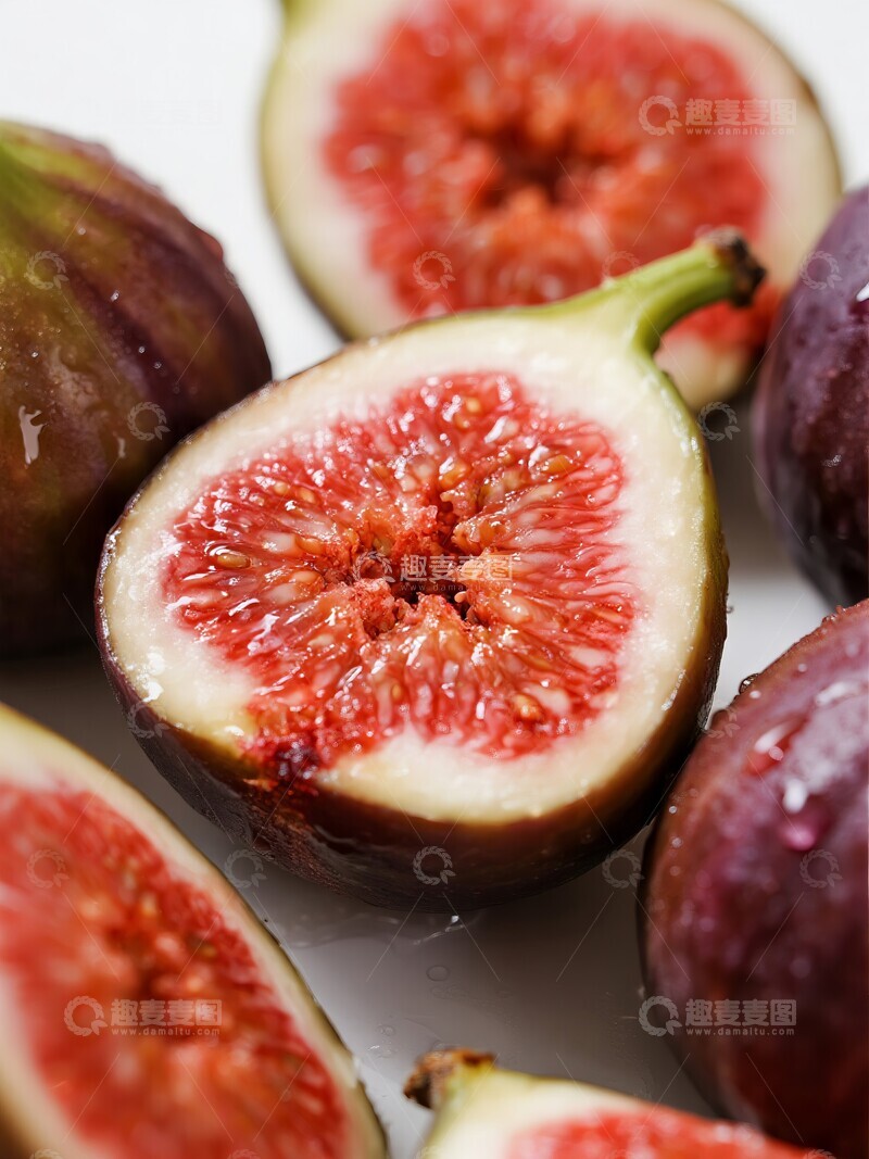 高清大图下载【趣麦麦图】新鲜无花果的特写展示