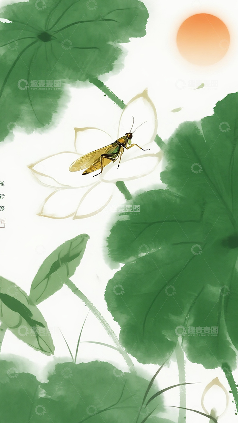 高清大图下载【趣麦麦图】夏日绿色主题荷花莲花1