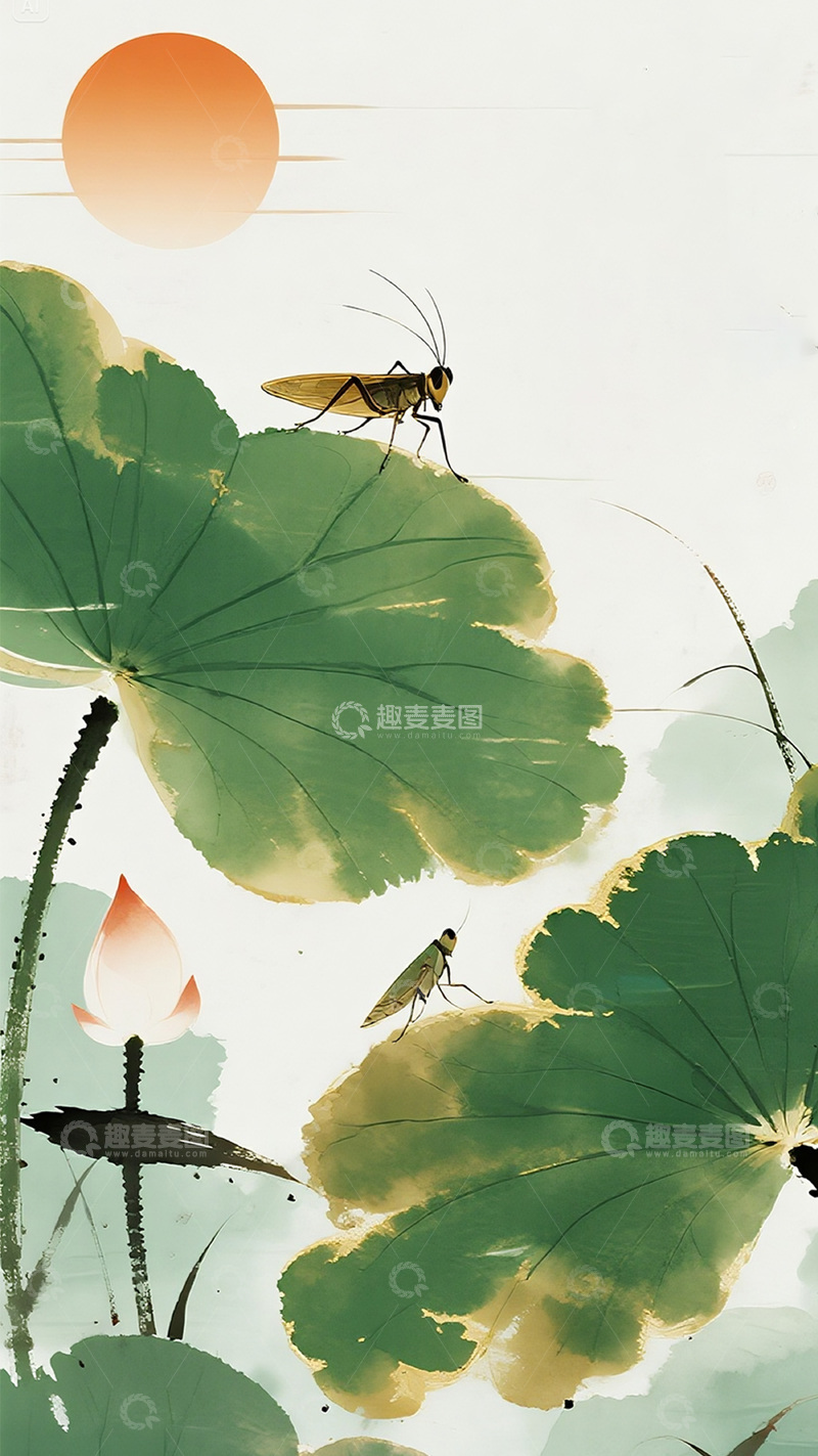 高清大图下载【趣麦麦图】夏日绿色主题荷花莲花6