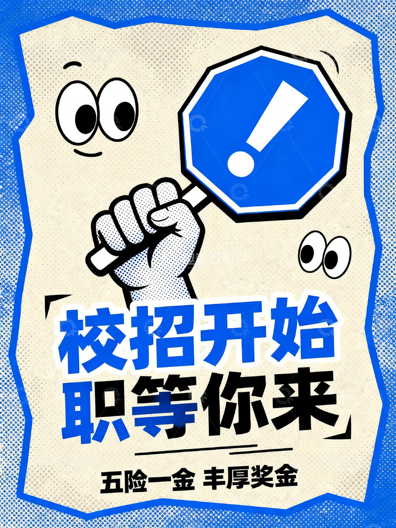 校招宣传创意风格海报