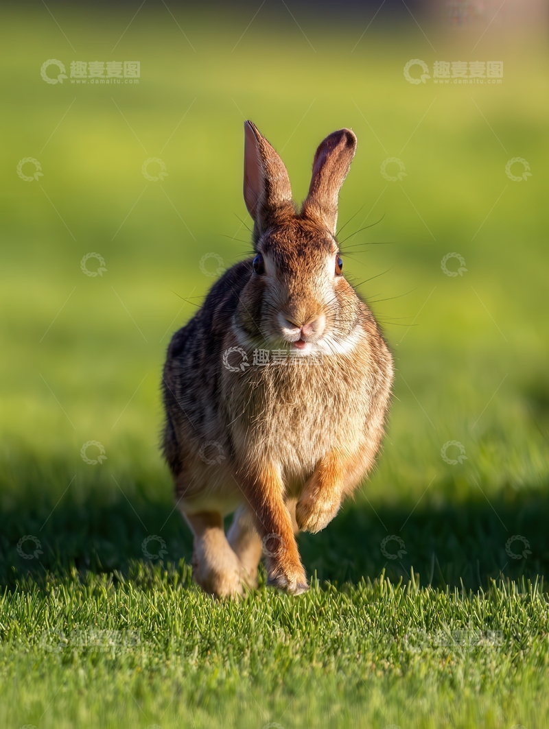高清大图下载【趣麦麦图】美洲  棉尾兔  兔子
