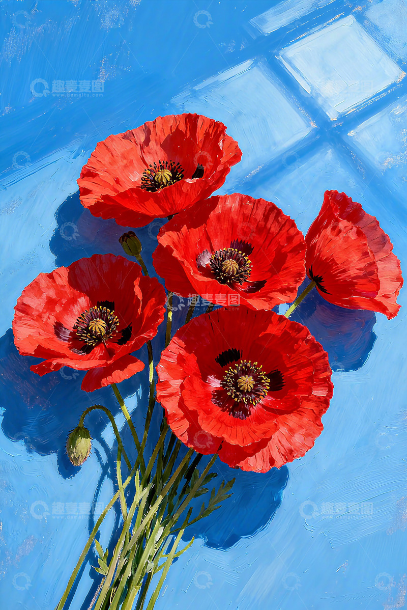 高清大图下载【趣麦麦图】虞美人花朵素材2