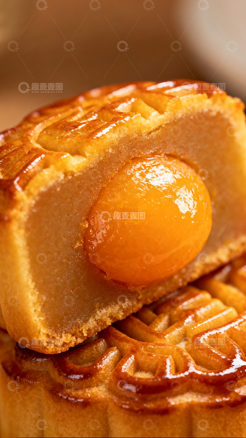 高清大图下载【趣麦麦图】-中秋节月饼海报1