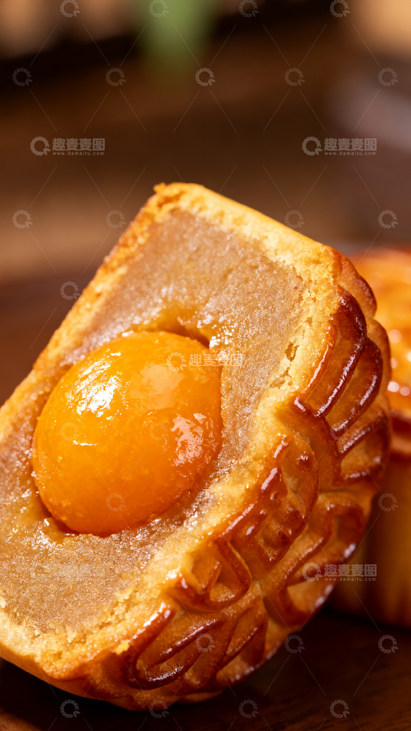 高清大图下载【趣麦麦图】-中秋节月饼海报2