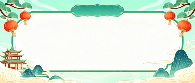 高清大图下载【趣麦麦图】国潮艺术插画背景0009