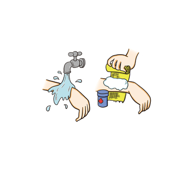 小学生爱卫生，勤洗手