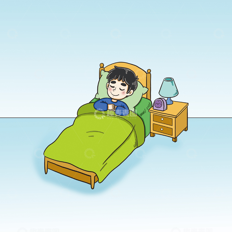 源文件下载【趣麦麦图】小学生高质量睡眠