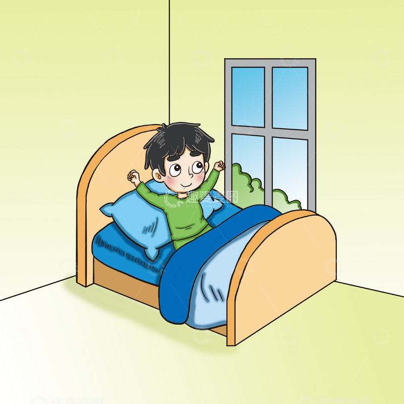源文件下载【趣麦麦图】小学生睡前兴奋