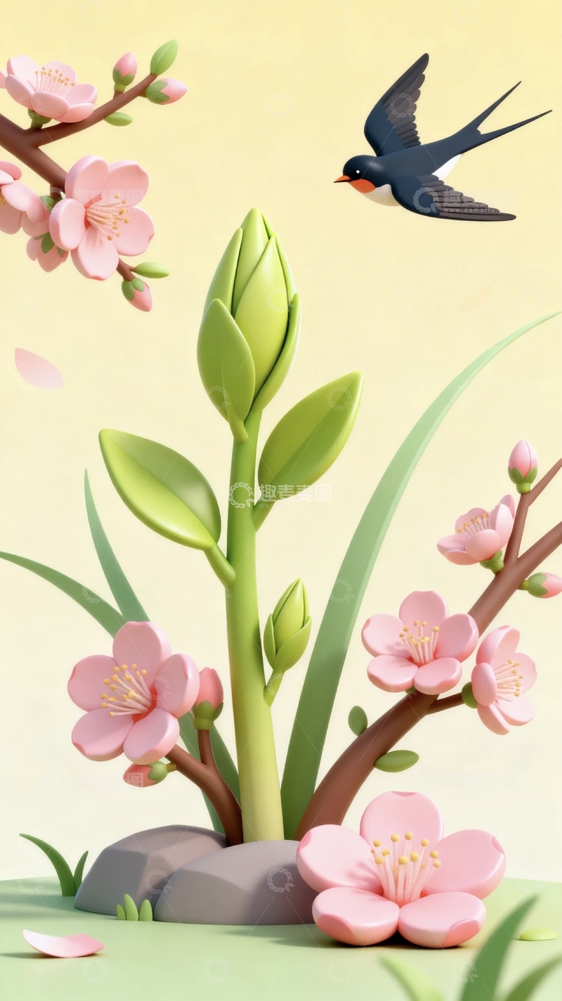 高清大图下载【趣麦麦图】国潮国风立体山水4