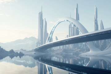 未来科幻城市建筑风景