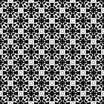 黑白几何花型