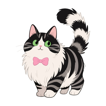 带蝴蝶结的猫咪