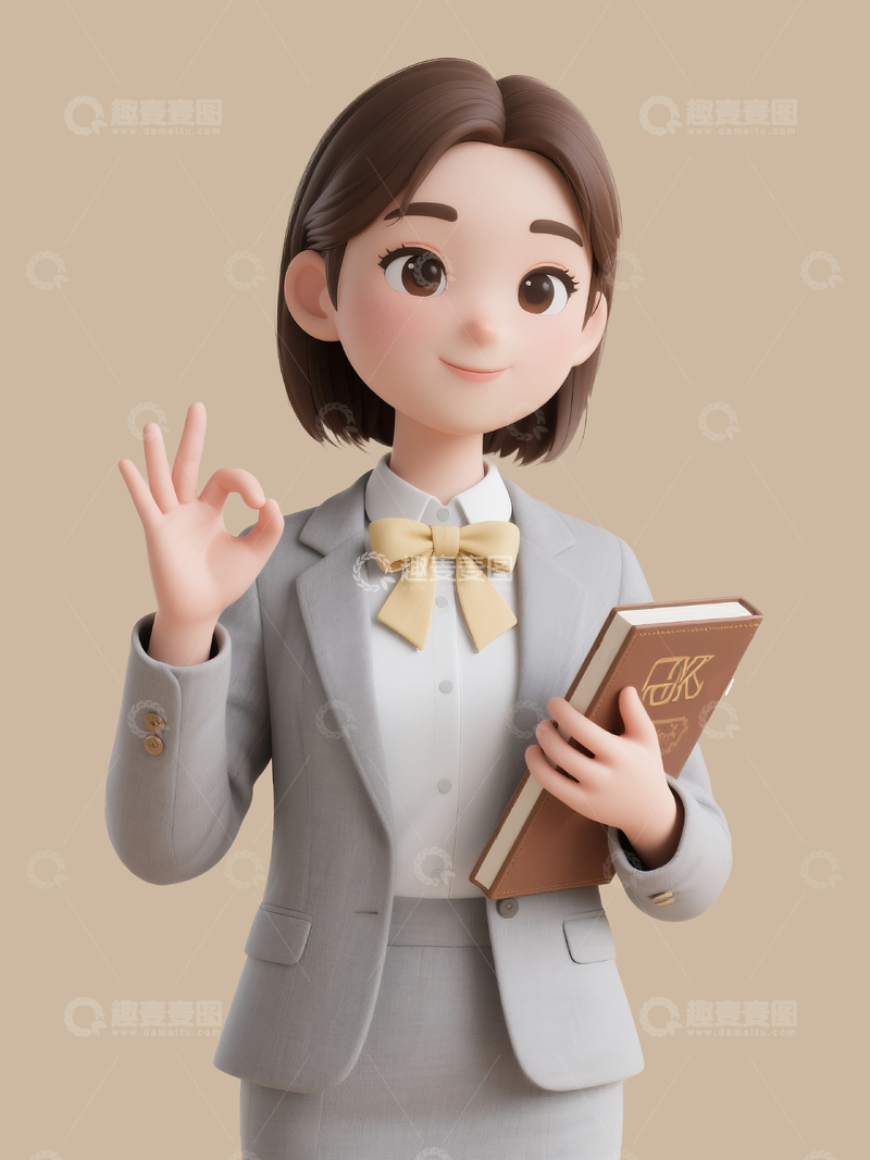 源文件下载【趣麦麦图】3d业务人员5