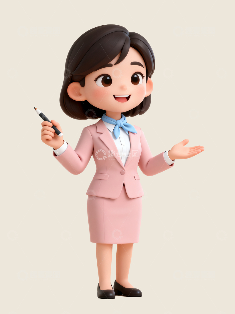 源文件下载【趣麦麦图】3d业务人员2