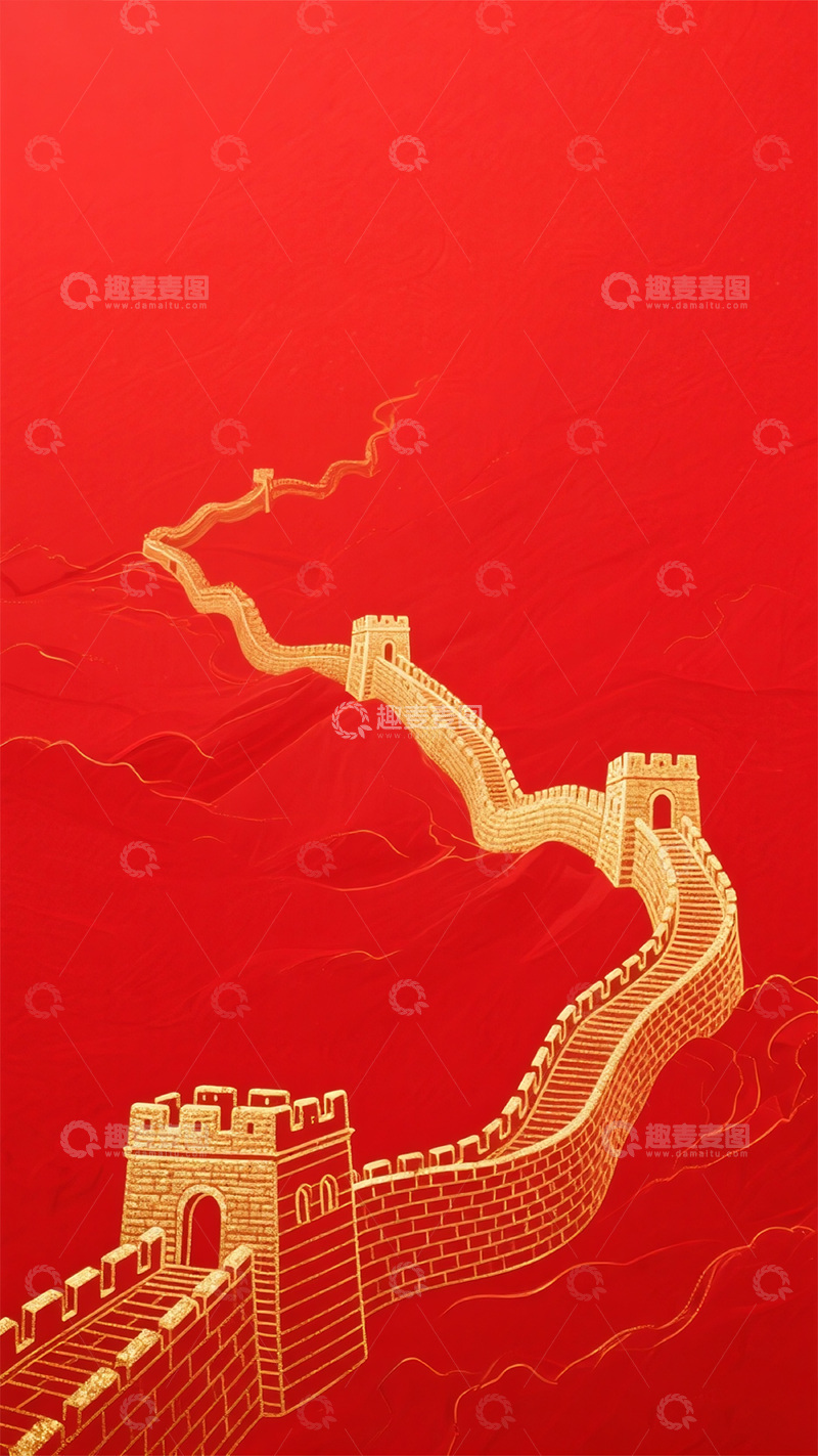 高清大图下载【趣麦麦图】红色海报背景3