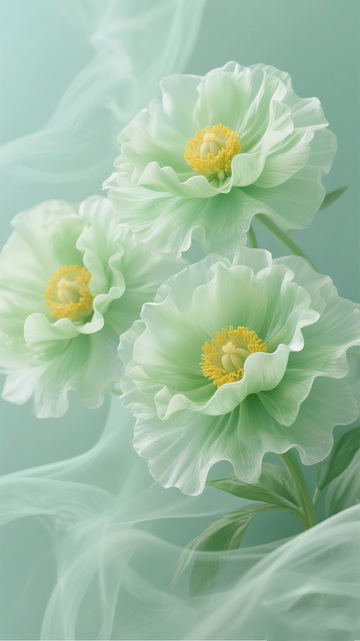 绿色莫兰迪轻薄花3