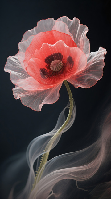 红色莫兰迪轻薄罂粟4