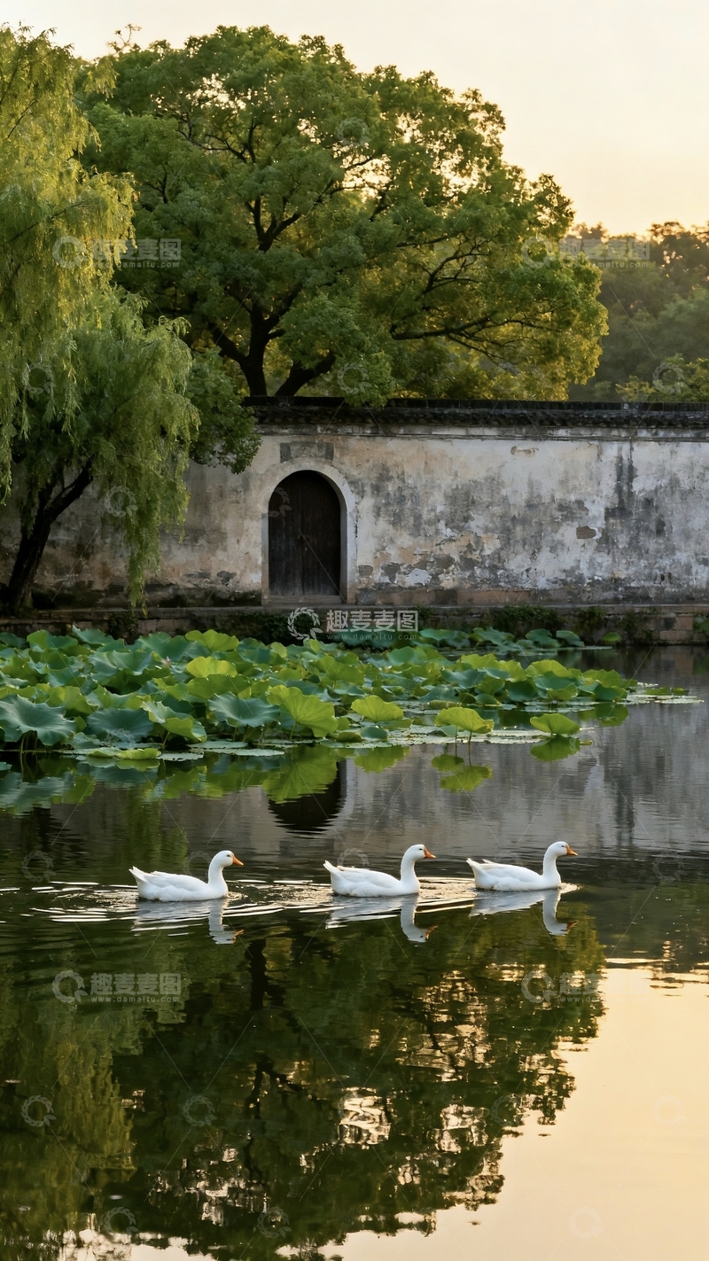 古朴的古建筑高清风景摄影图