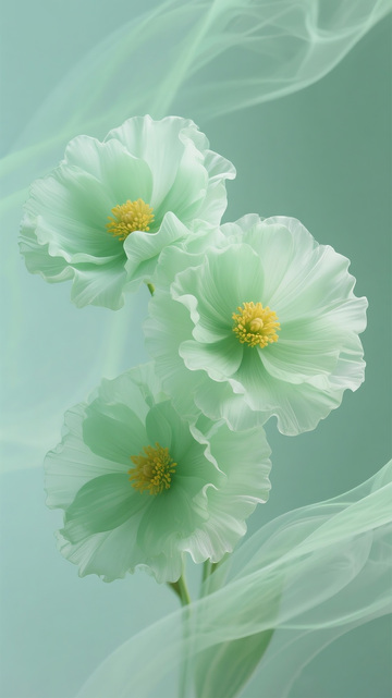 绿色莫兰迪轻薄花4