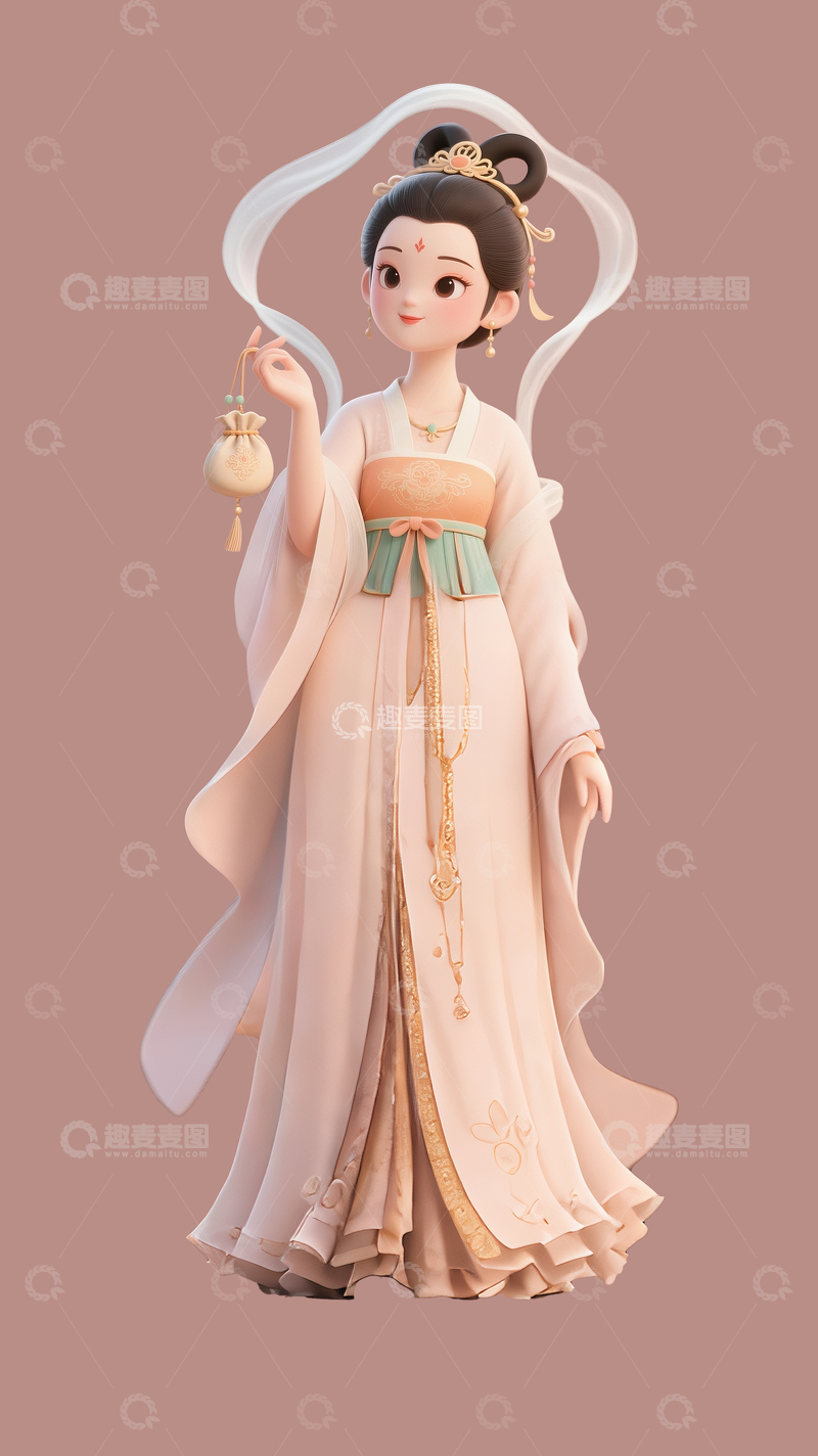 源文件下载【趣麦麦图】3d立体嫦娥3