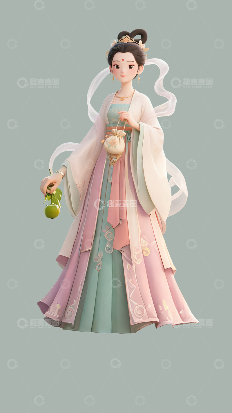 源文件下载【趣麦麦图】3d立体嫦娥2