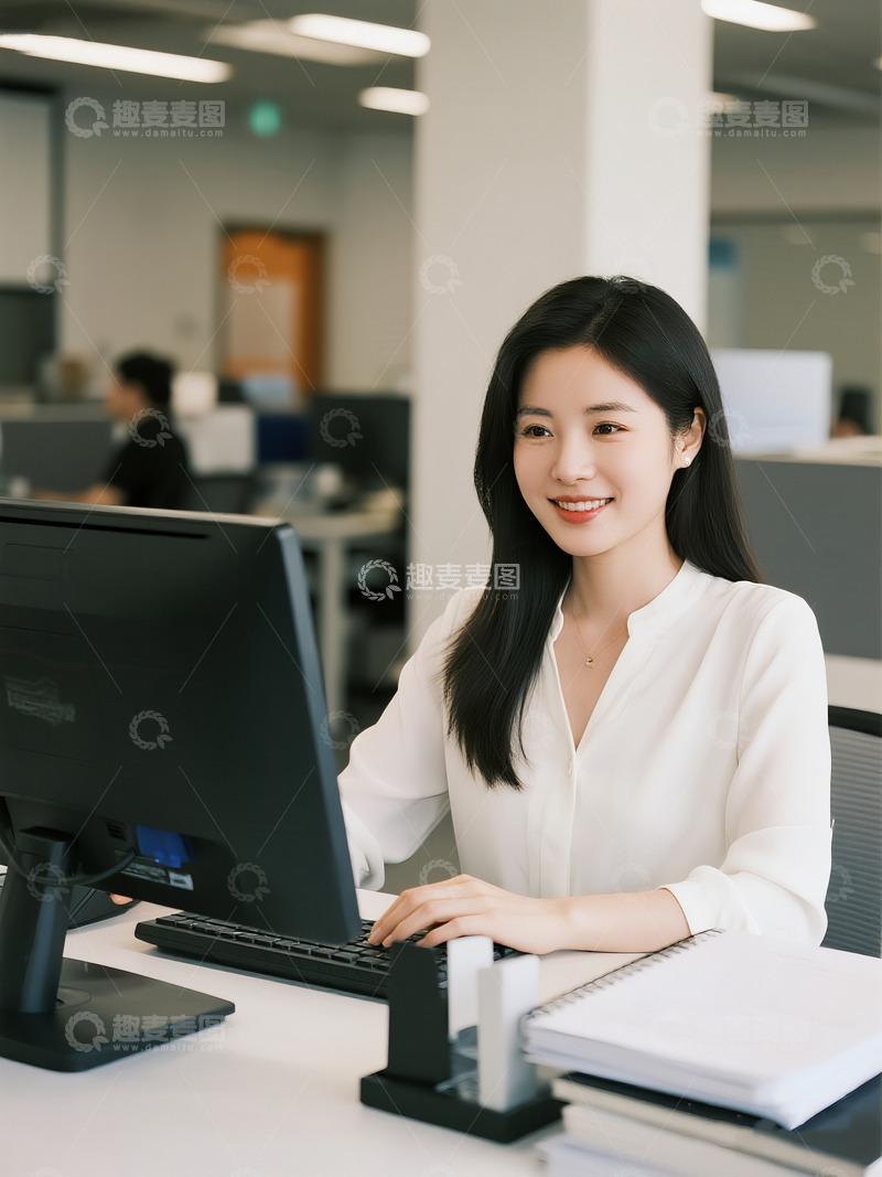 高清大图下载【趣麦麦图】办公室里的职场女性12