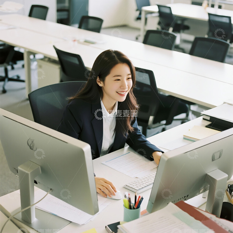 高清大图下载【趣麦麦图】办公室里的职场女性10