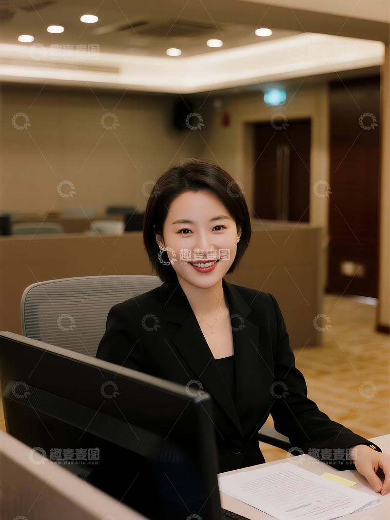 高清大图下载【趣麦麦图】办公室里的职场女性4