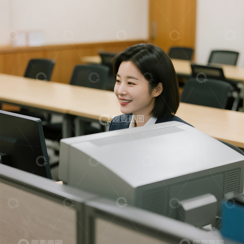 高清大图下载【趣麦麦图】办公室里的职场女性5