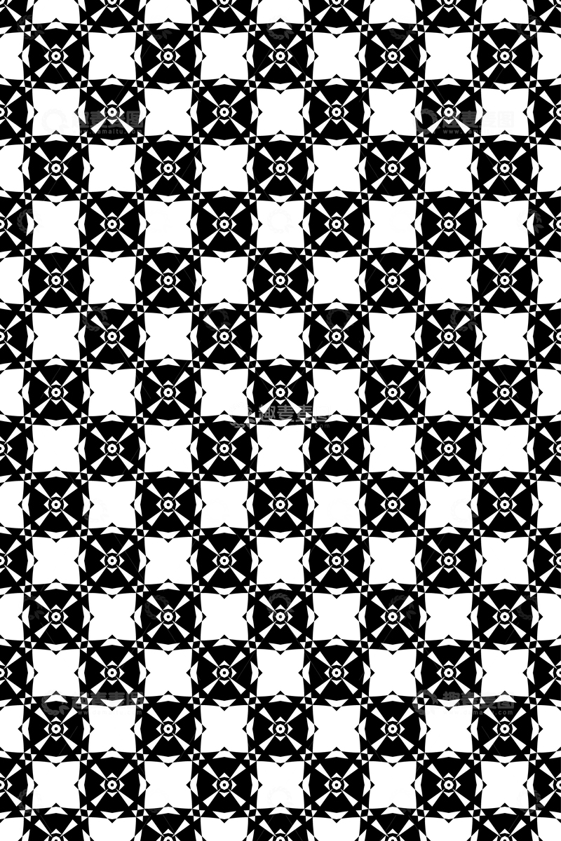 源文件下载【趣麦麦图】几何花型无缝图案