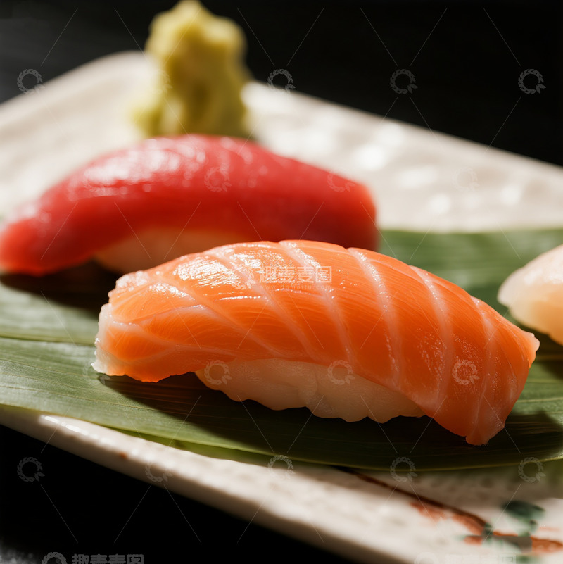 高清大图下载【趣麦麦图】美味的三文鱼寿司