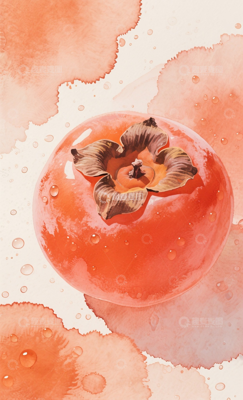 高清大图下载【趣麦麦图】带水珠的新鲜红柿子2